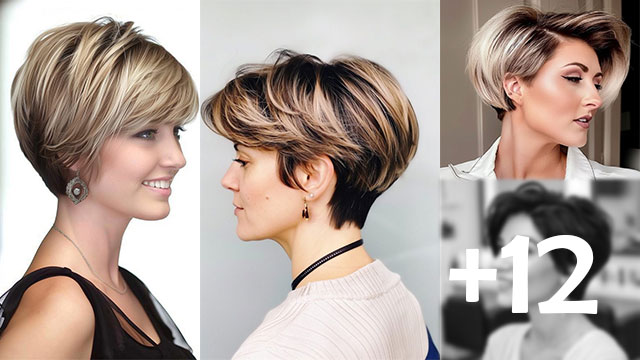 +12 Short and Thin Hair Wedge Haircut Ideas for 2024