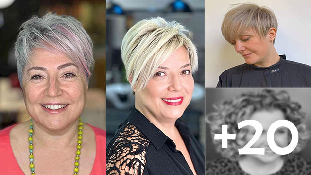 +20 Flattering Slimming Short Hairstyles for Women Over 50 With Round Faces