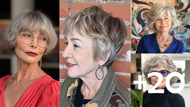 +20 Youthful Short Haircuts for Women Over 70: Stylish Dos