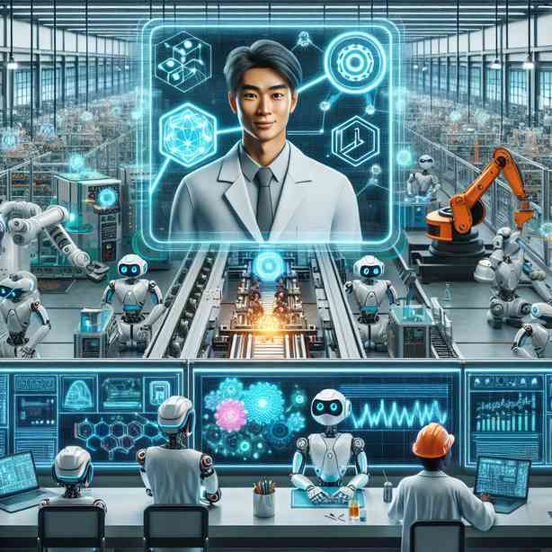 스마트 제조 공정에서 로봇과 AI 협업 구조