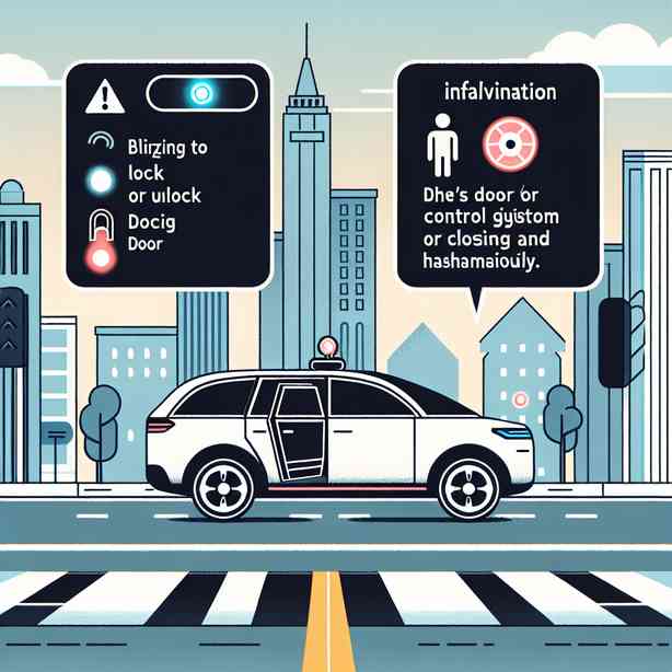 AI 차량 도어 제어 시스템이 고장 시 나타나는 증상 AI 차량 도어 제어 시스템이 고장 시 나타나는 증상