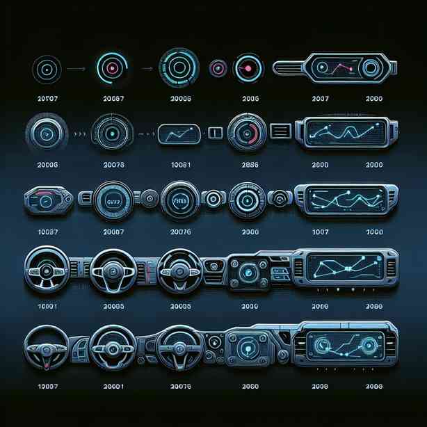 차량용 디지털 계기판 인터페이스 디자인 변화 차량용 디지털 계기판 인터페이스 디자인 변화