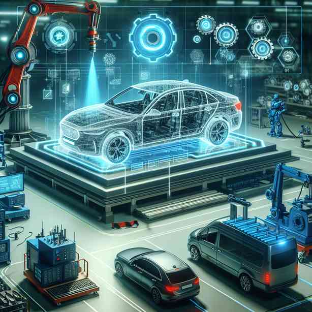 자동차 제조에서 디지털 트윈 기술이 사용되는 과정 자동차 제조에서 디지털 트윈 기술이 사용되는 과정