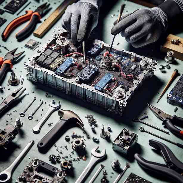 전기차 배터리 모듈 분해 및 수리 과정 전기차 배터리 모듈 분해 및 수리 과정