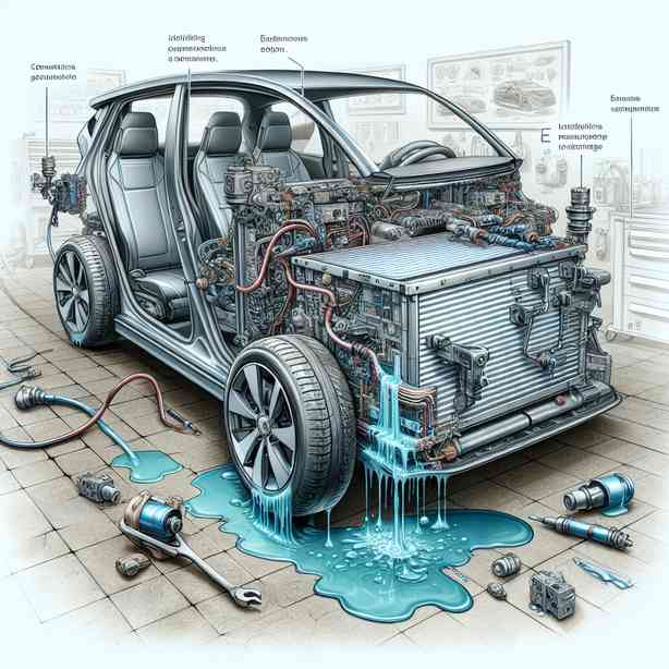 전기차 배터리 냉각수 누수 증상 확인 전기차 배터리 냉각수 누수 증상 확인