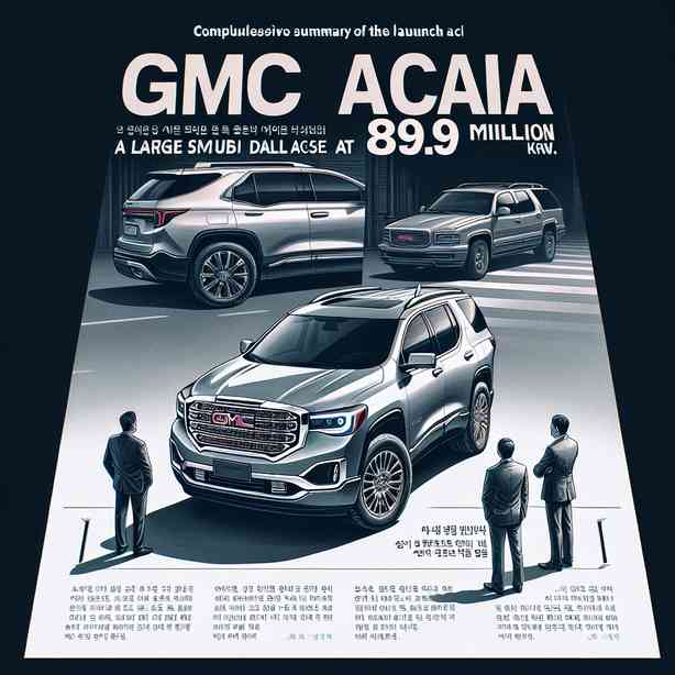 GMC 아카디아, 8,990만원 대형 SUV 출시 정보 총정리 GMC 아카디아, 8,990만원 대형 SUV 출시 정보 총정리