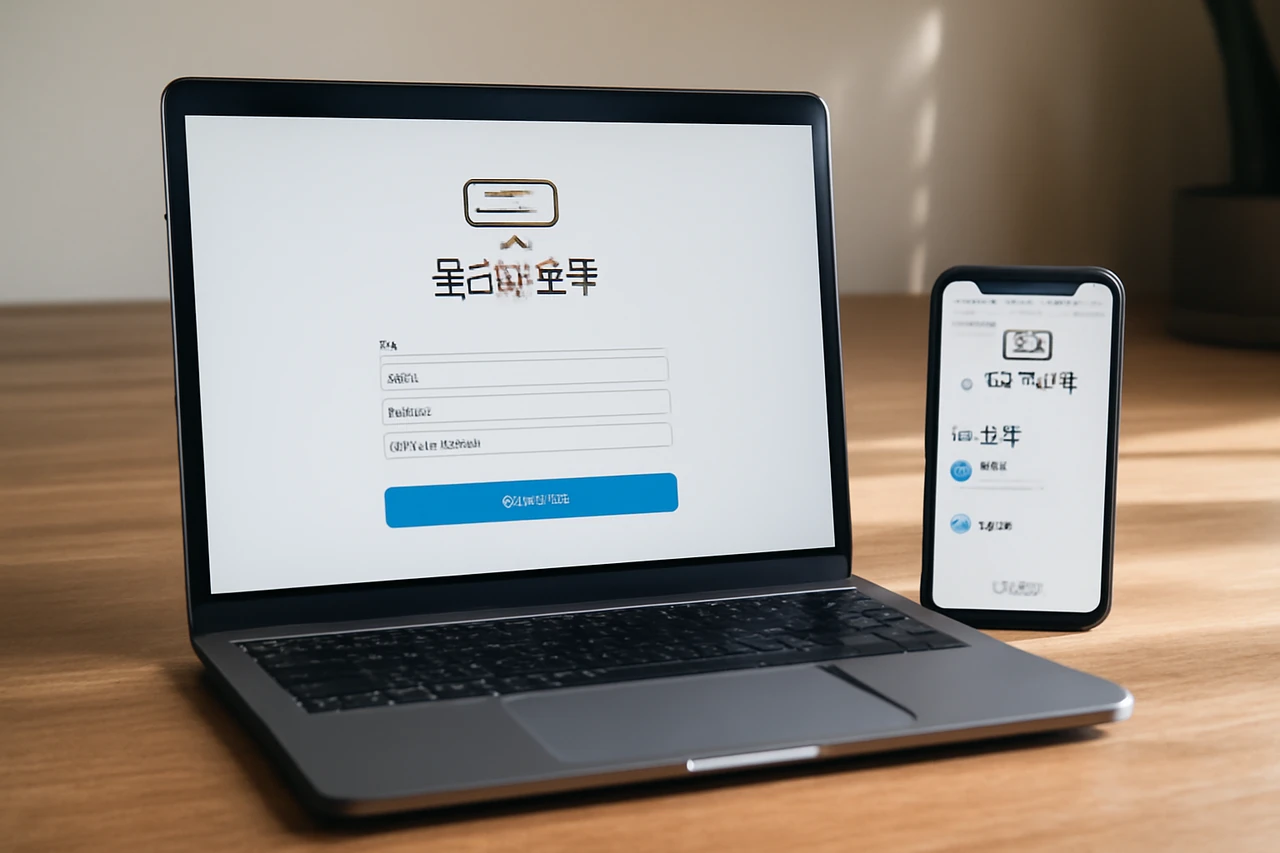 하이패스 온라인 등록 화면 / AI 생성 이미지